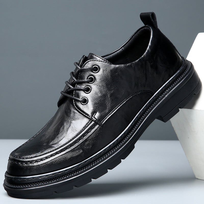 Men's Autumn Cowhide Comfortable Breathable Soft Bottom Men's Business Leather Shoes