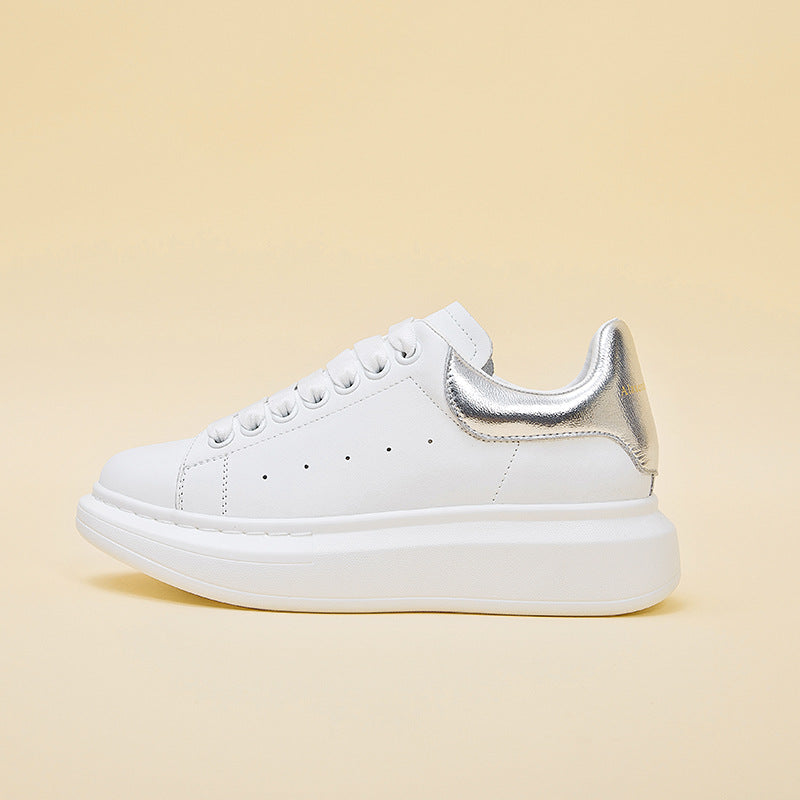 Platform White Small Fashion Trend Retro Casual Shoes