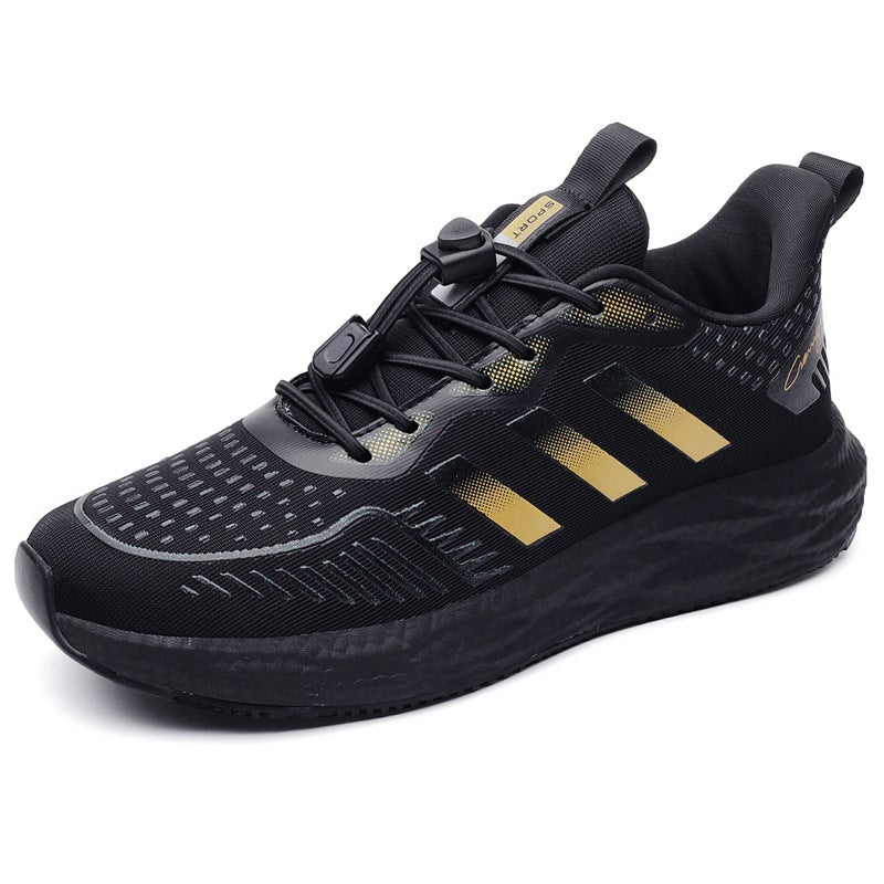Women's & Men's Vibration Walking Sports Style Lightweight Round Head Sneakers