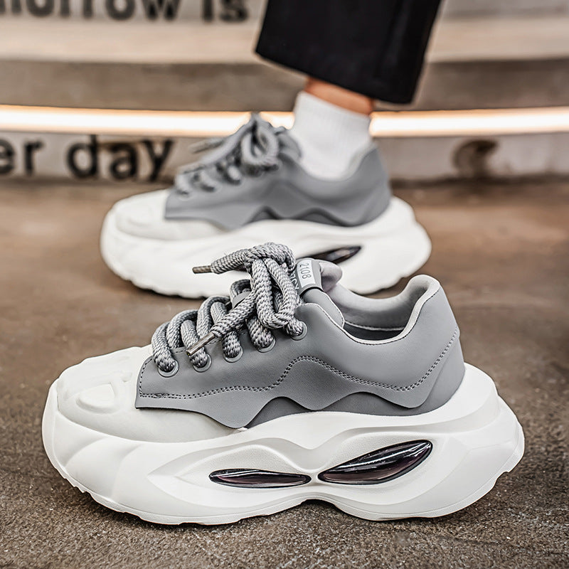 Men's Dad Air Cushion Platform Height Increasing Sneakers
