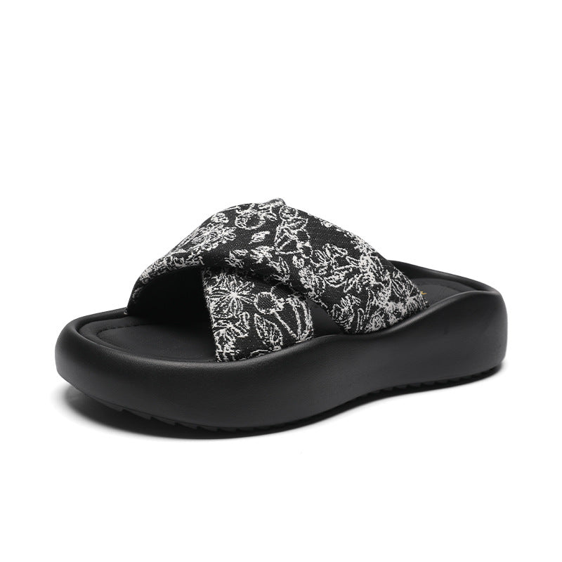 Women's Platform Summer Mid Lightweight With Skirt Men's Shoes