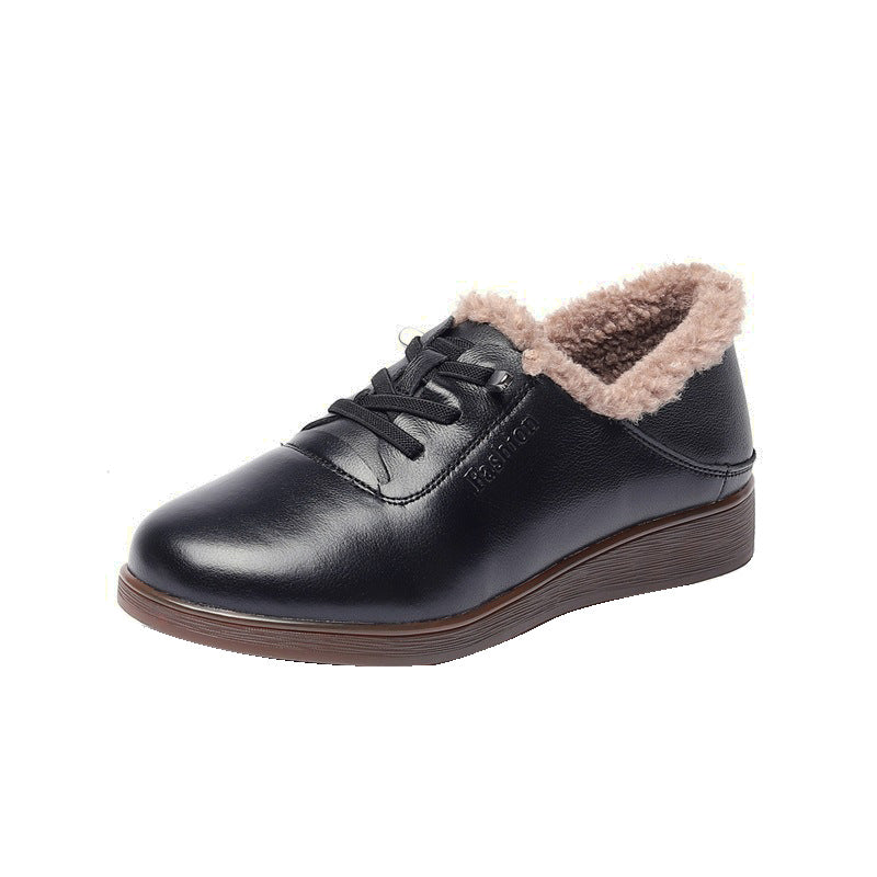 Mom Winter Wool Warm Flat Deep Women's Shoes