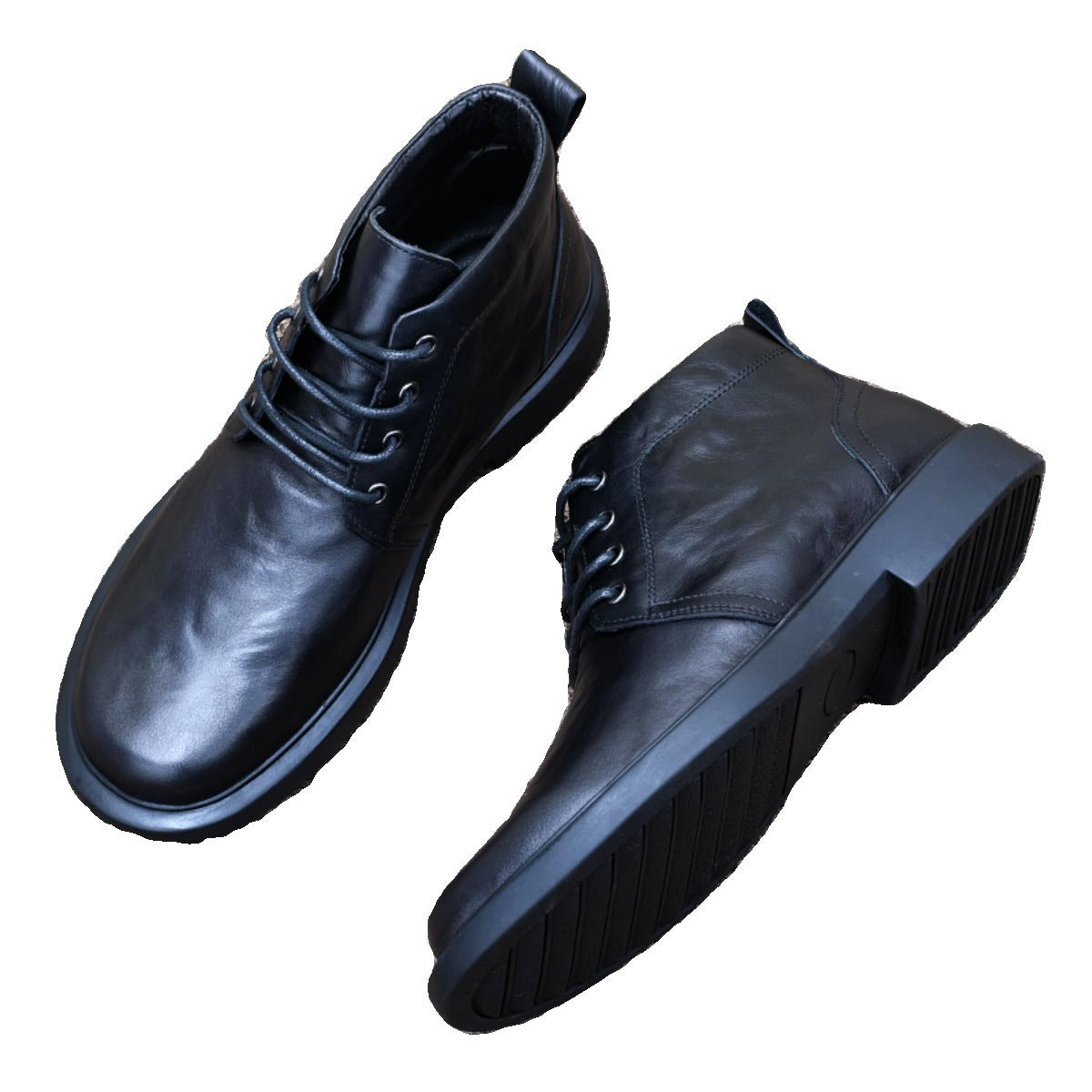 Men's Genuine Business Autumn Martin Thick Bottom Leather Shoes