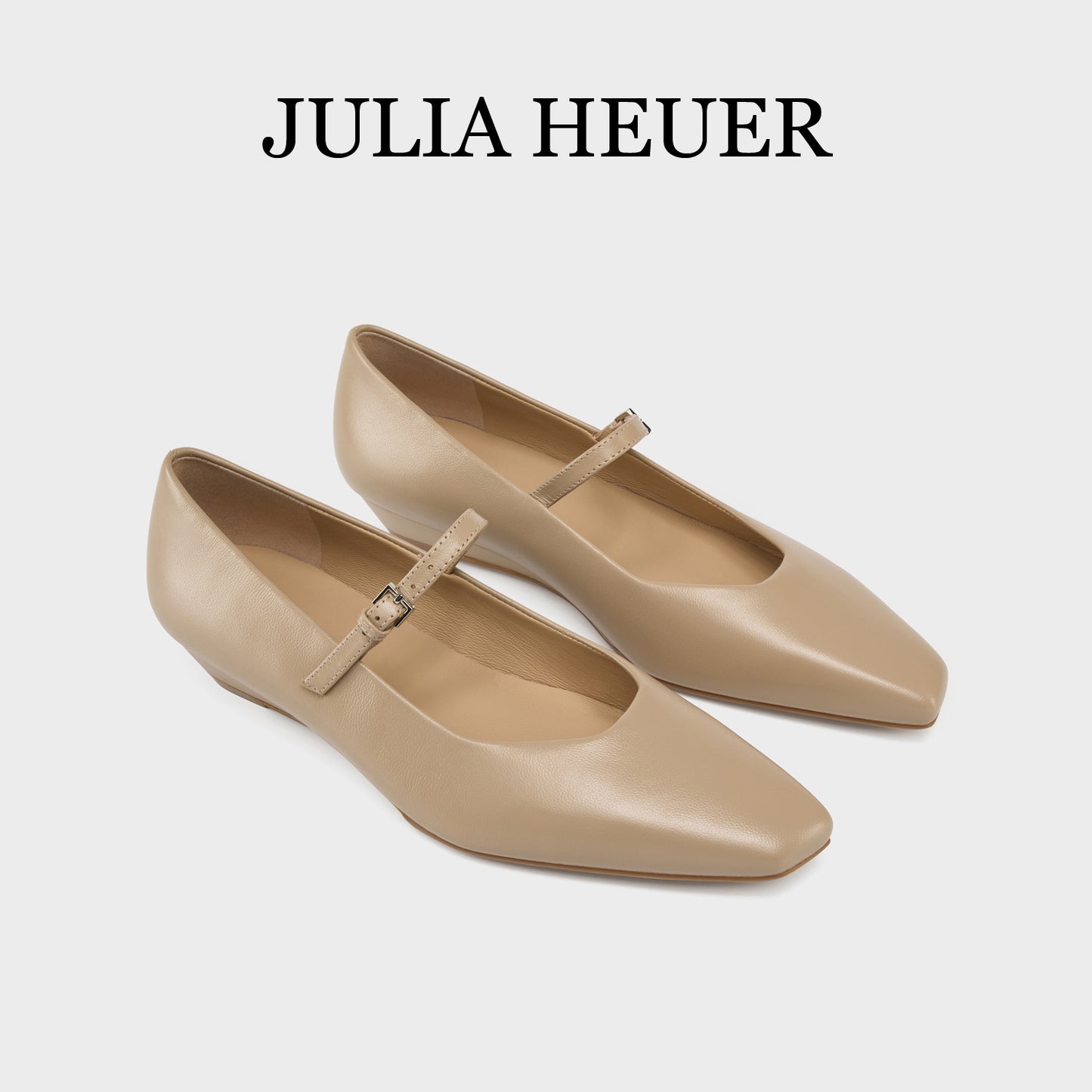 Julia Hull Sheep Fashionable Pointed Toe Strap Wedge Women's Shoes