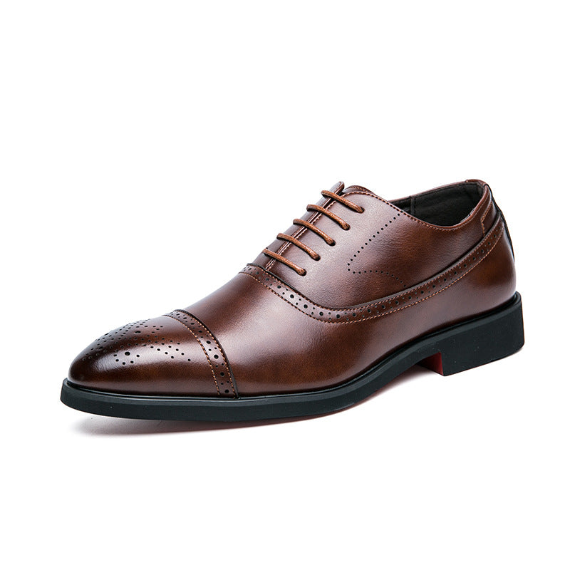 Men's Pointed Toe British Style Hairstyle Office Loafers