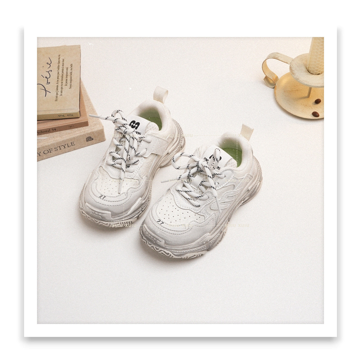 Children's Paris Sports Retro Boys Velcro Kid's Sneakers