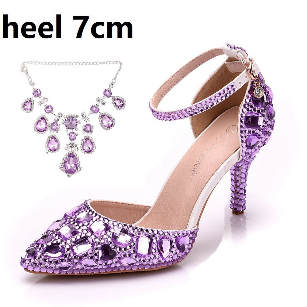 Plus Size Tassel Rhinestone Wedding Stiletto Sandals