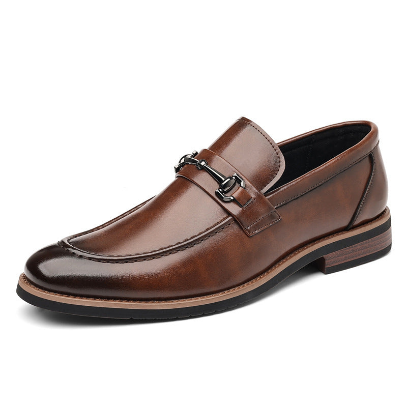 Men's Large Size European Style Oxford Pointed Men's Business Leather Shoes