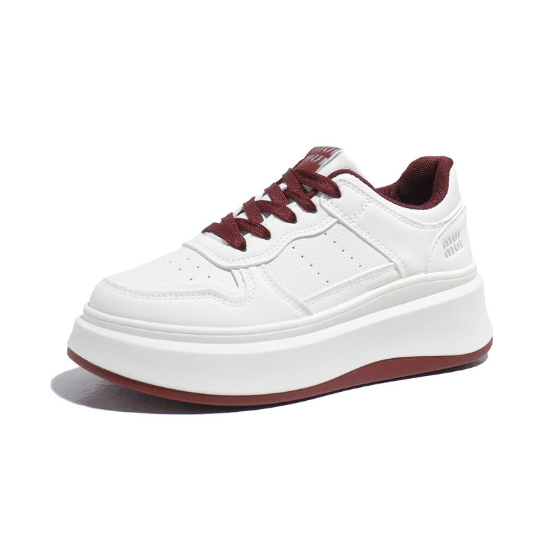 White Korean Style Female Raise The Casual Shoes