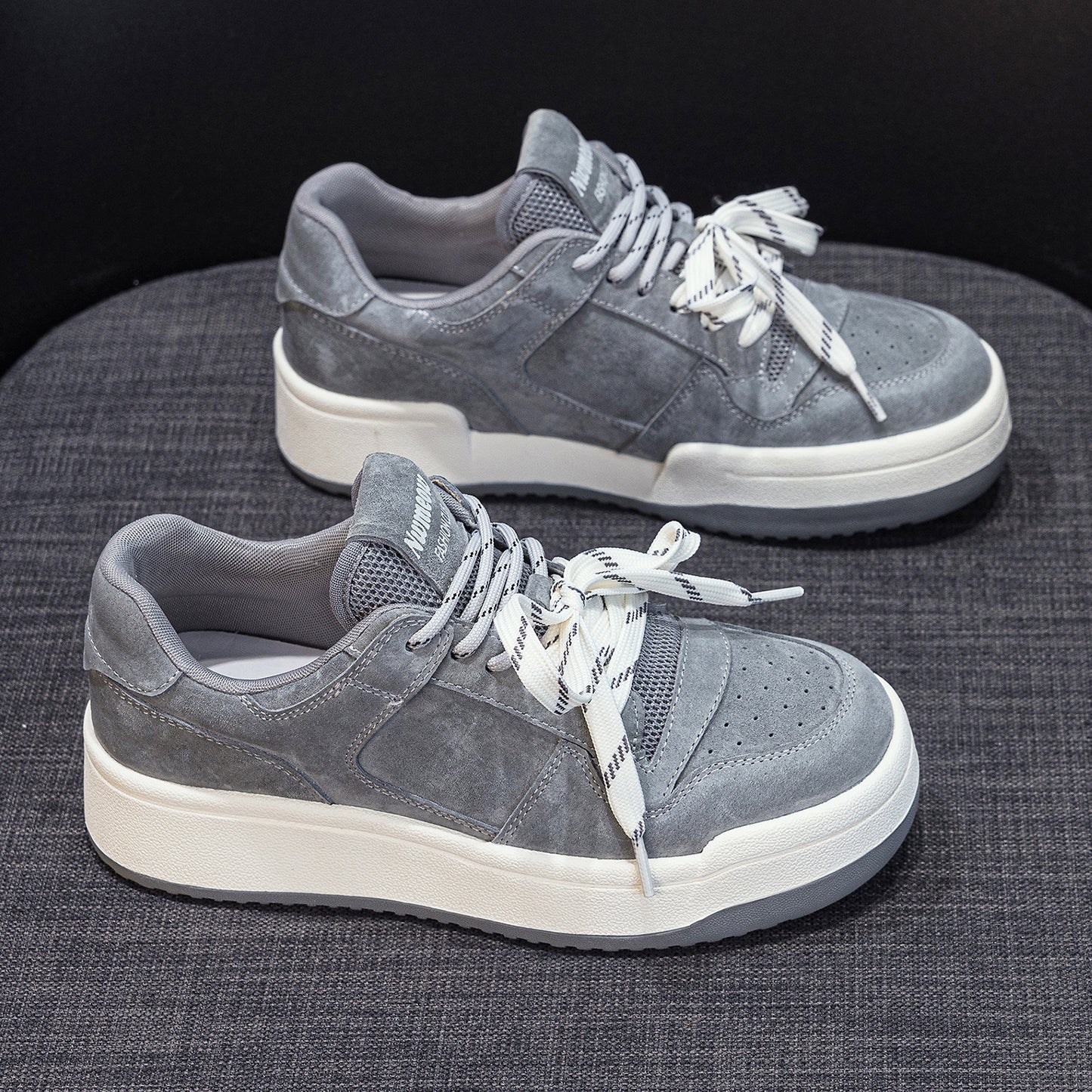 Women's Platform White Height Increasing Korean Board Casual Shoes
