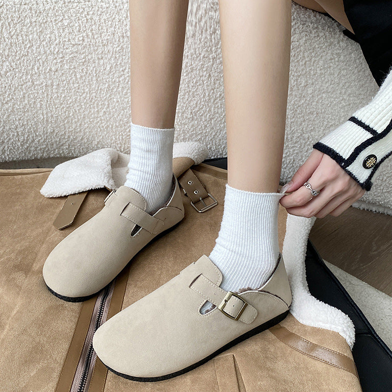 Women's Retro Easy Matching Flat Bottom Slip-on Casual Shoes