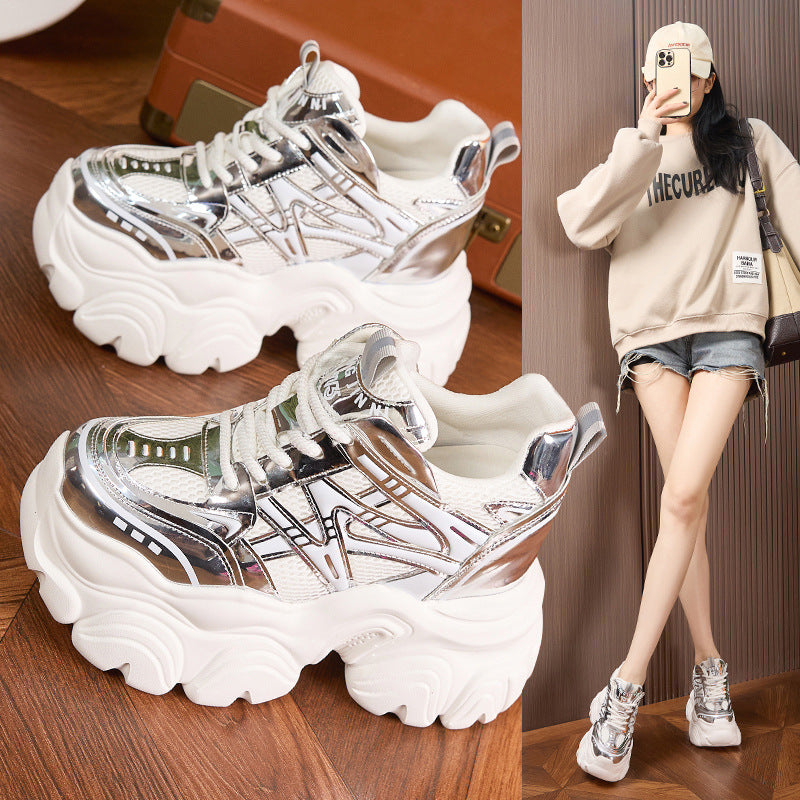 Women's Platform Dad Spring Breathable Muffin Fashion Sneakers