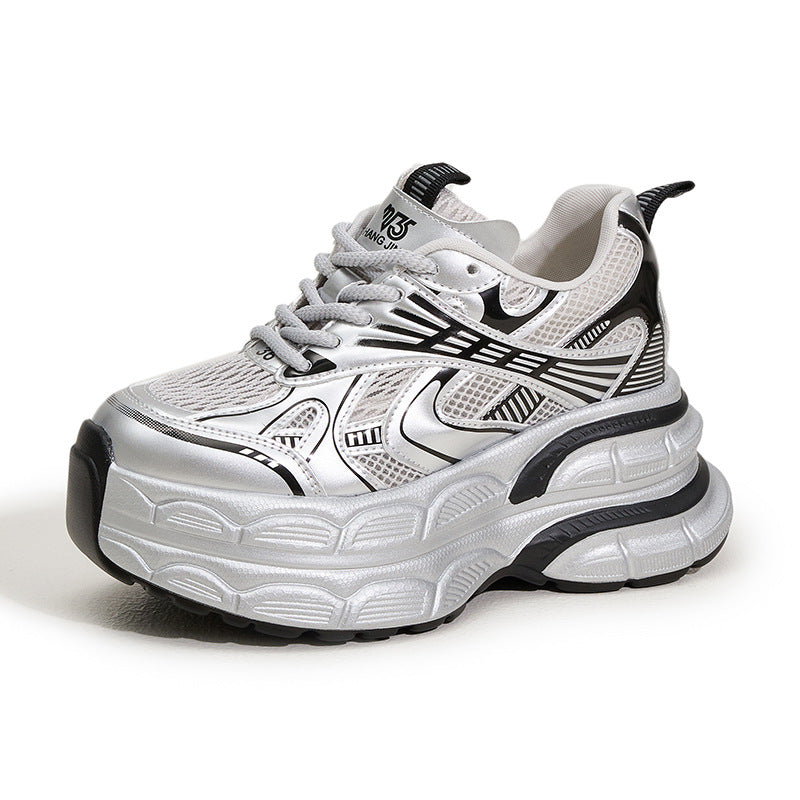Women's Dad Summer Hollow Mesh Breathable Small Sneakers