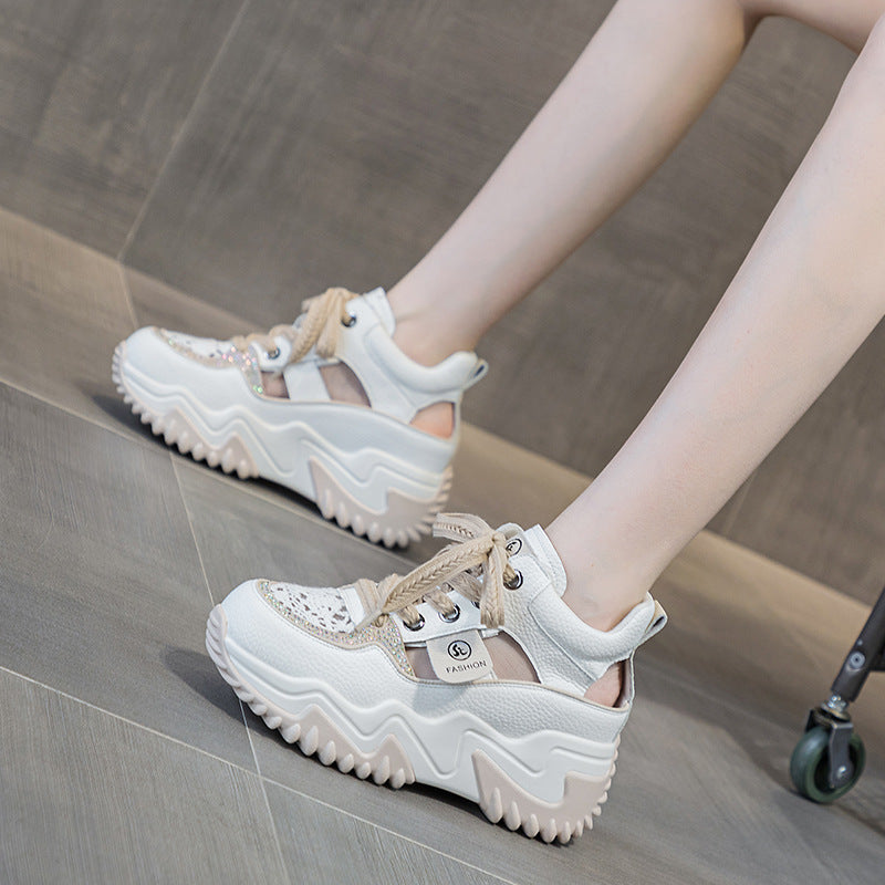 Women's Dad Summer Lightweight Height Increasing Insole Casual Shoes