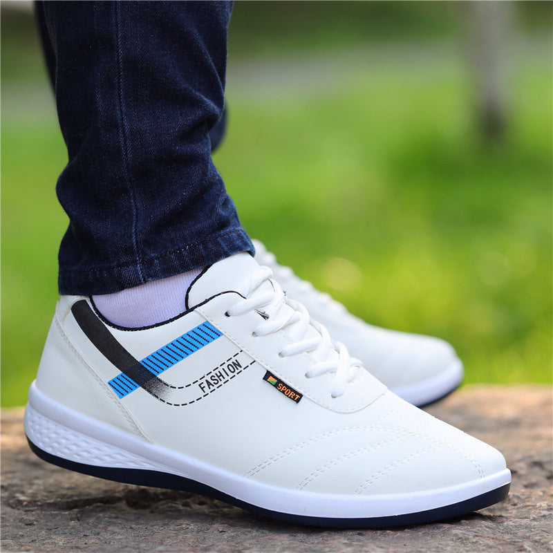 Men's Spring Breathable Trendy Sports Easy Wear Leather Shoes