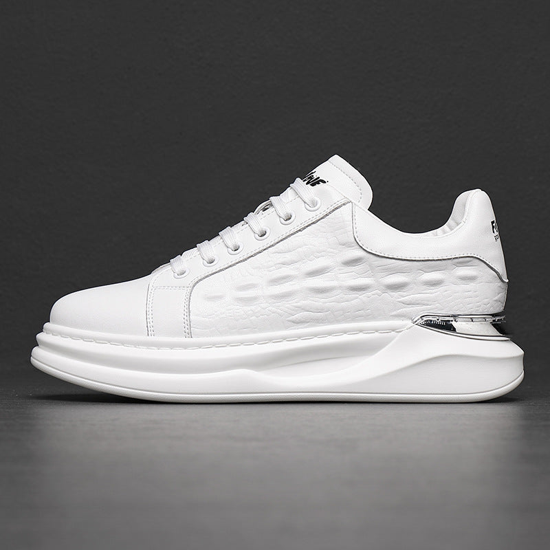 Men's Oversized Spring Platform Fashion White Korean Sneakers
