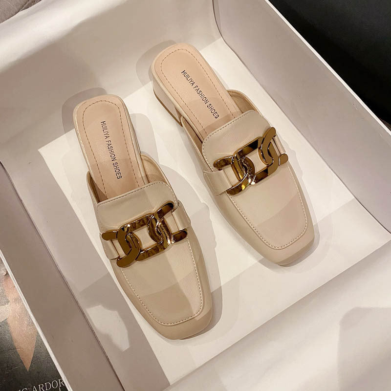 Women's Toe Half Summer Chunky High Temperament Sandals