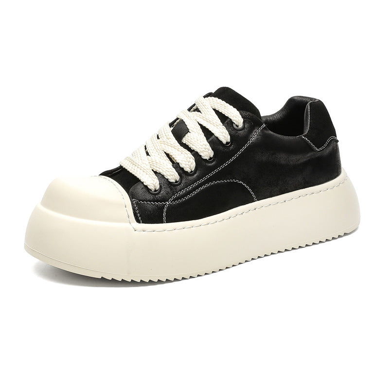 Men's Autumn Lightweight Soft Sole Muffin Platform Sneakers