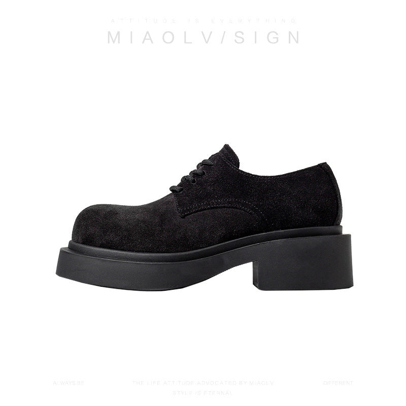 Women's Nara High School Winter Retro Thick-soled Loafers