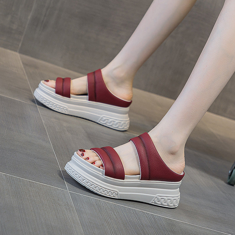 Women's Outdoor Fashion Fairy Style Platform Height Slippers
