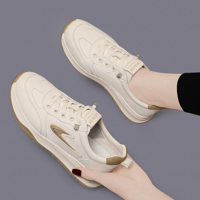 Women's Beautiful Surface Breathable Fashion Thick-soled Sneakers