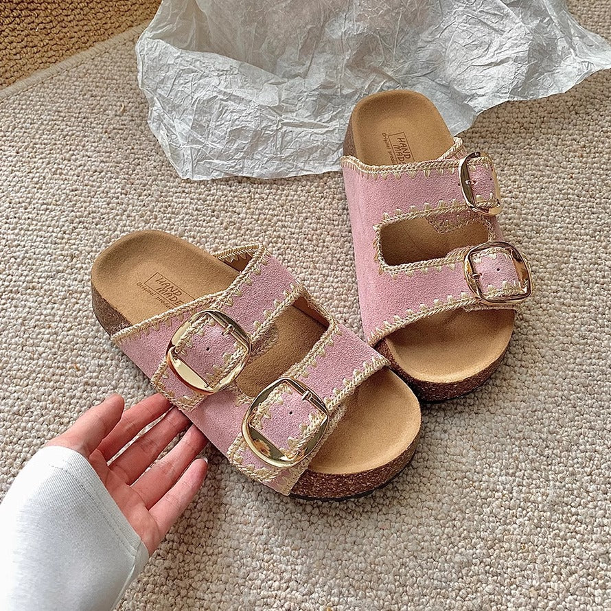 Women's Items Platform Summer Thick Bottom Slip-on Slippers