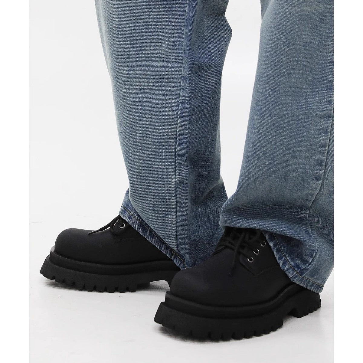 Men's Thick-soled Korean Black High-grade Formal Wear Leather Shoes