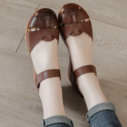 Women's Wedge Comfortable Soft Bottom Retro Mom Sandals