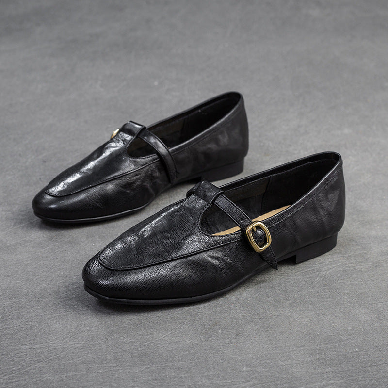 Women's Commuting Small Single-layer Lazy Literature Art Loafers