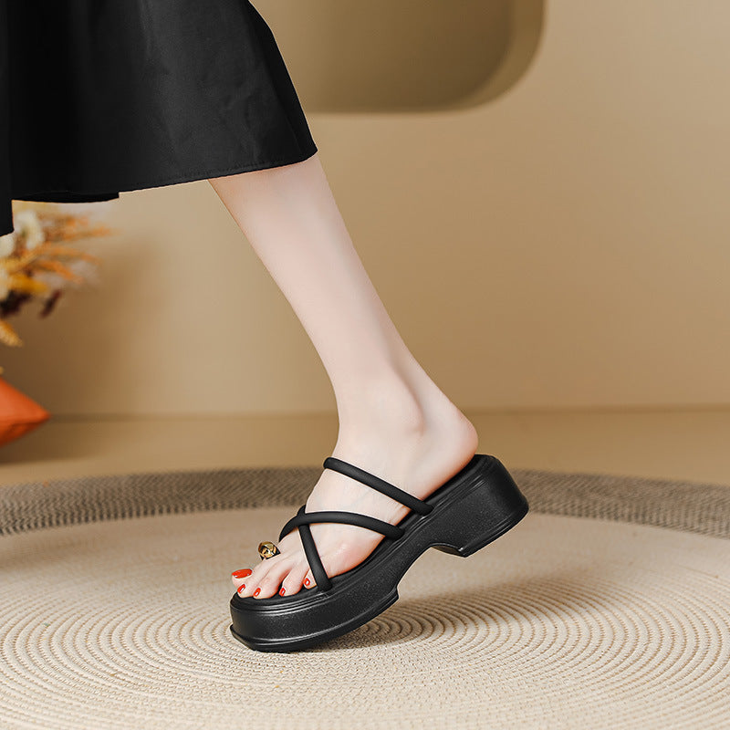 Women's Sier High-grade Platform Summer Flip-flops Outdoor Sandals