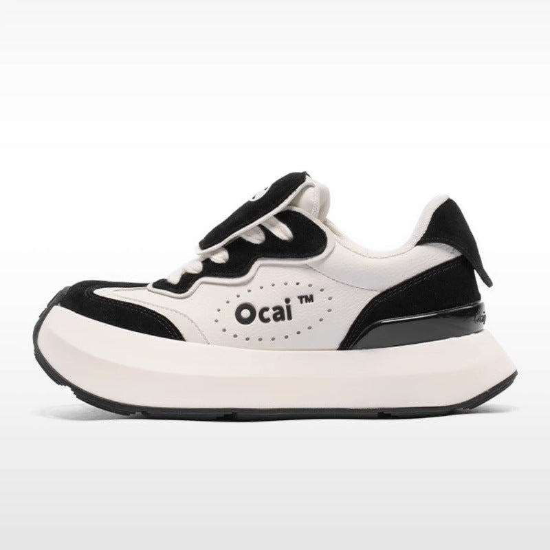 Women's Cloud Retro Platform Height Increasing Niche Country Sneakers
