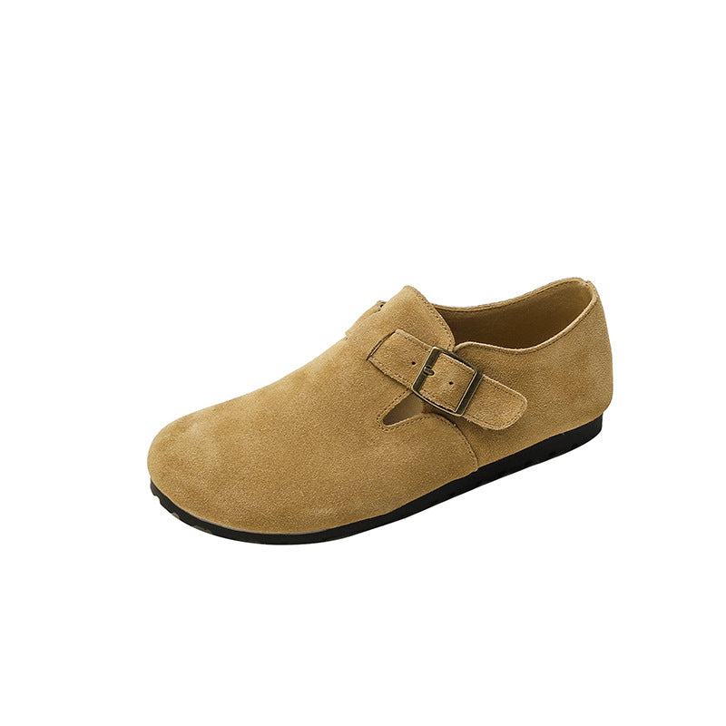 Women's Height Increasing Insole Warm Fleece-lined Slip-on Pumps Soft Casual Shoes