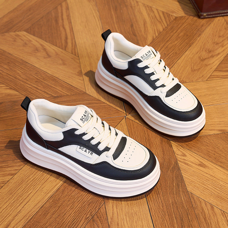 Women's White Spring Flat Korean Style Versatile Casual Shoes