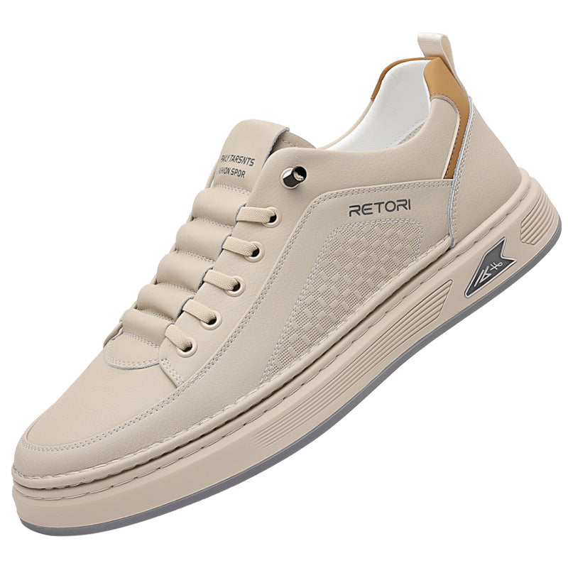 Men's Unique Summer White Fashion Platform Sneakers