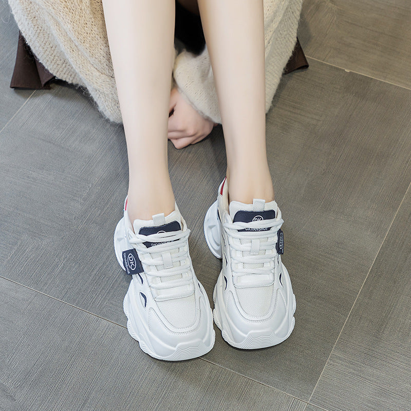 Women's Bottom Sports Dad Feet Small Mesh Breathable Lightweight Inner Sneakers