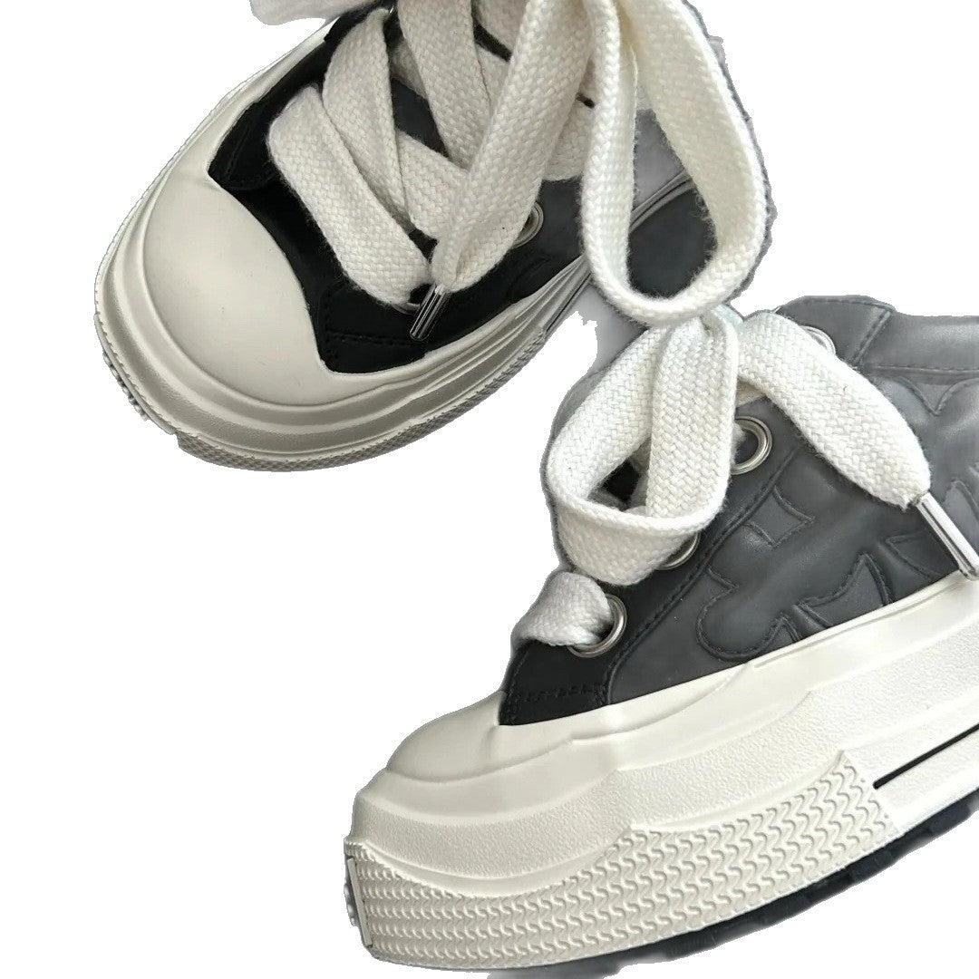 Women's Plum Blossom Retro Platform Height Increasing Sneakers