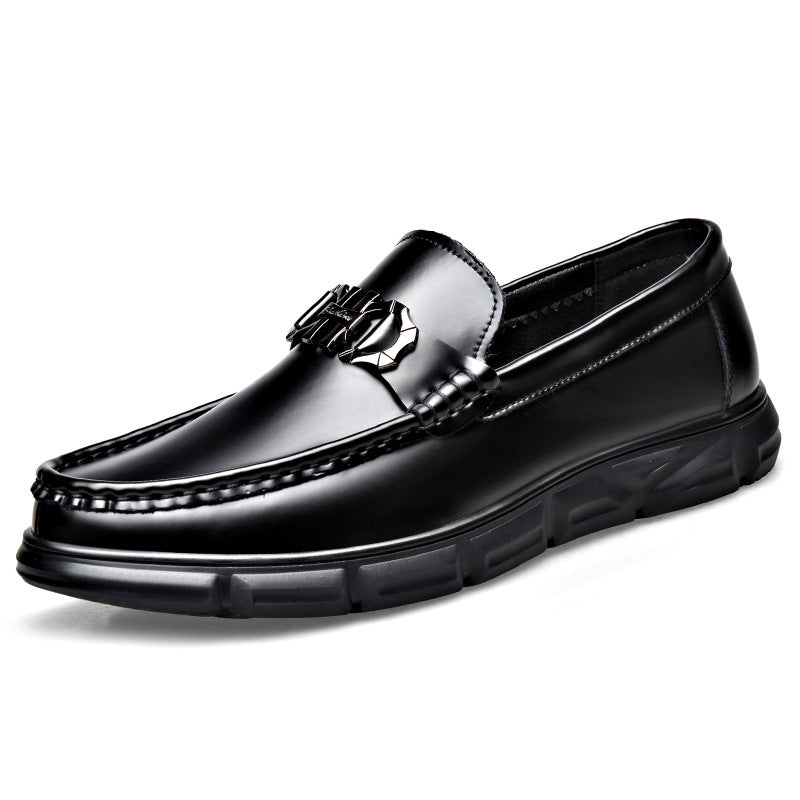 Men's Cowhide Soft Bottom Leisure Driving One Loafers