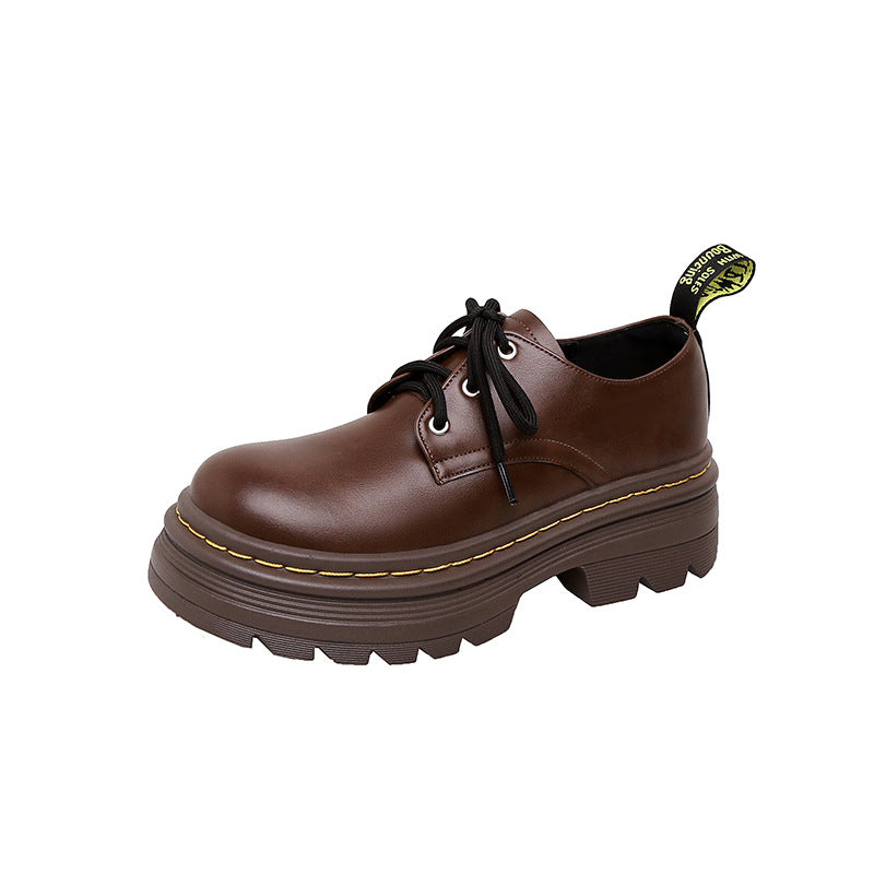 Women's Style Lace Up Increased Platform Derby Pumps Loafers