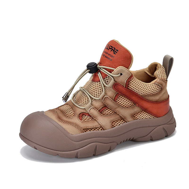 Toe Middle High Top Soft Bottom Casual Shoes