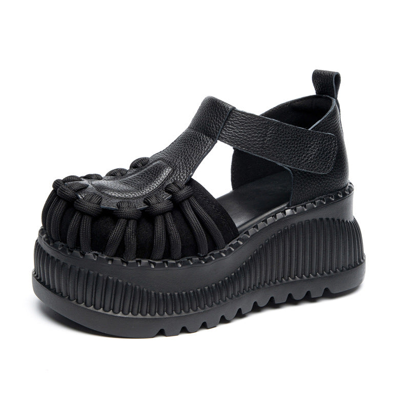 Women's & Men's Roman Summer Muffin Toe Box Genuine Sandals
