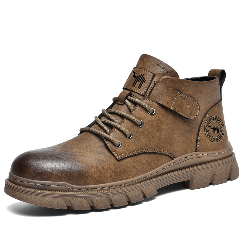 Men's British Style Sports Motorcycle Soft Bottom Sneakers