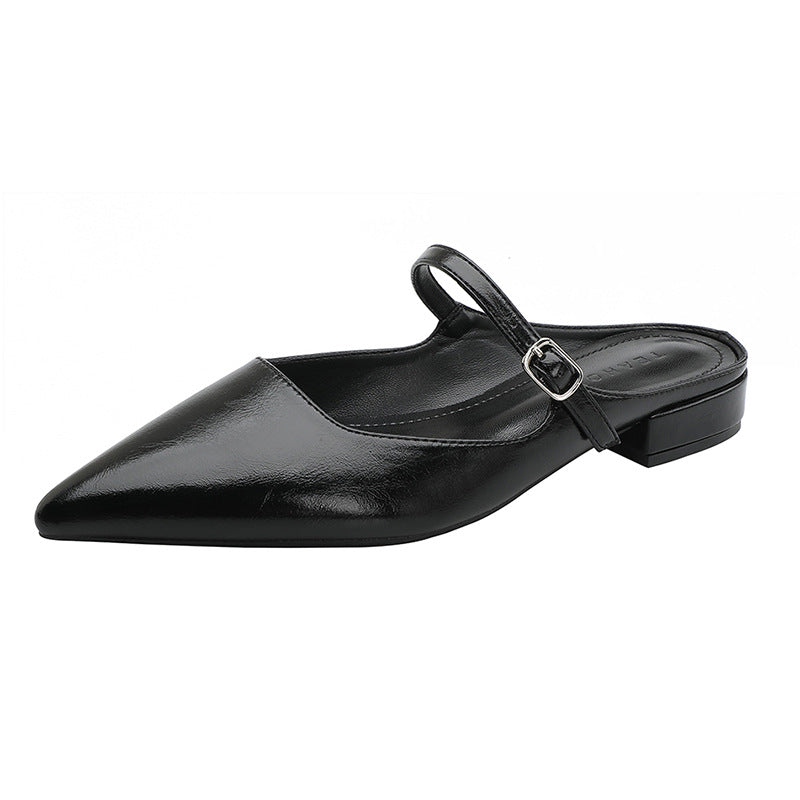 Women's Toe Cap Semi Summer Fairy Low Strap Sandals