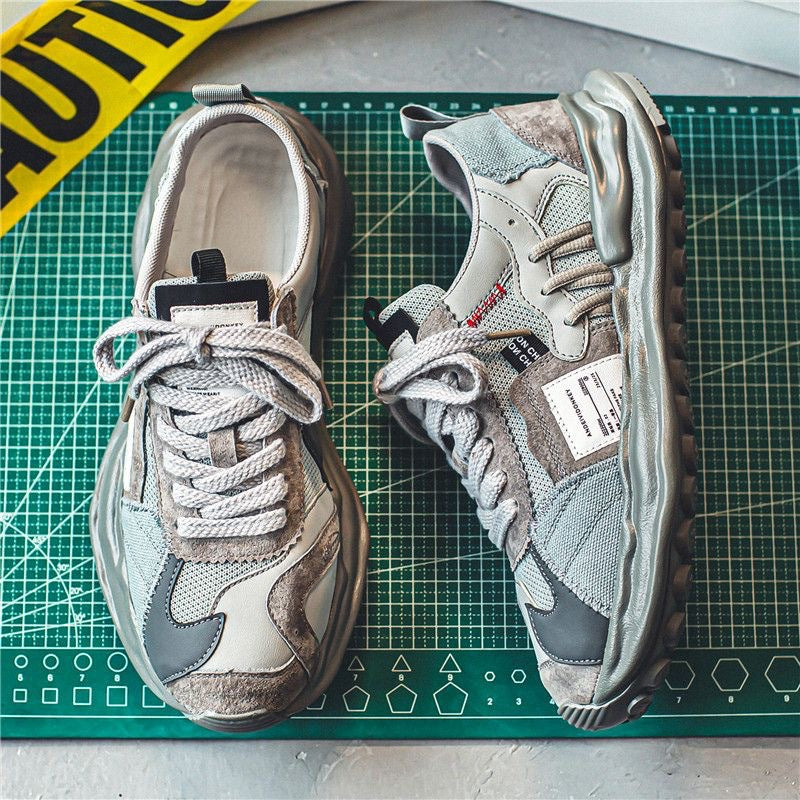 Men's Breathable Versatile Retro Dissoed Sports Thick Canvas Shoes