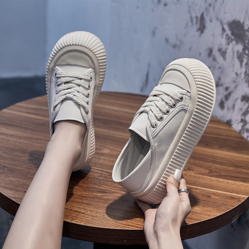 Women's Two-way White Summer Skate Platform Ugly Casual Shoes