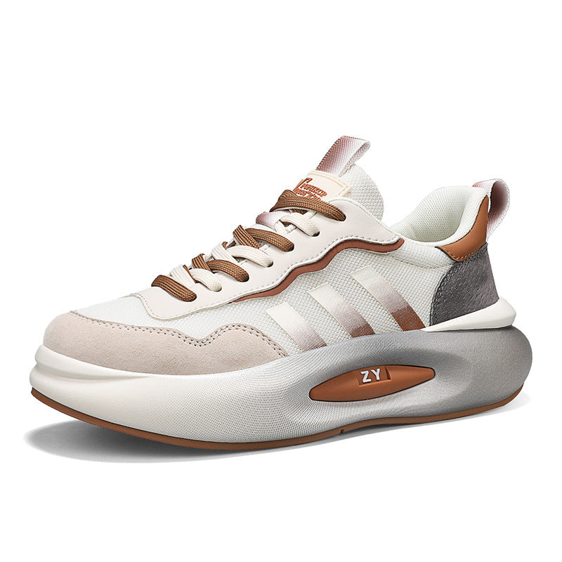 Men's Mesh Breathable Platform Fashion Genuine Sports Sneakers