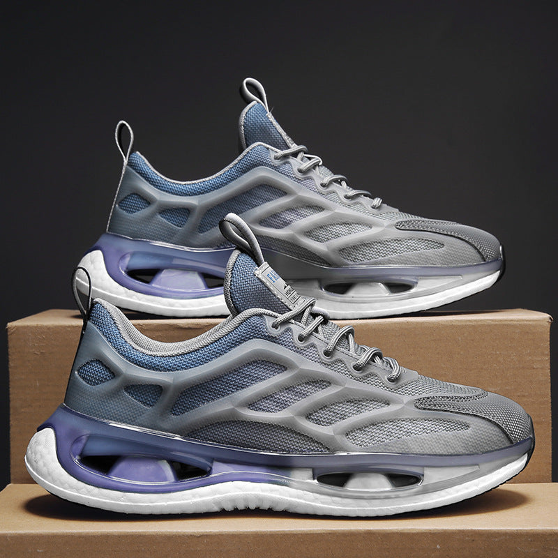 Men's Breathable Running Soft Bottom Increase Gradient Sneakers