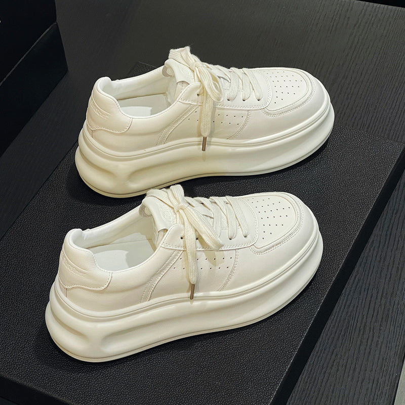 Women's Platform White Spring Sports Pumps Muffin Casual Shoes