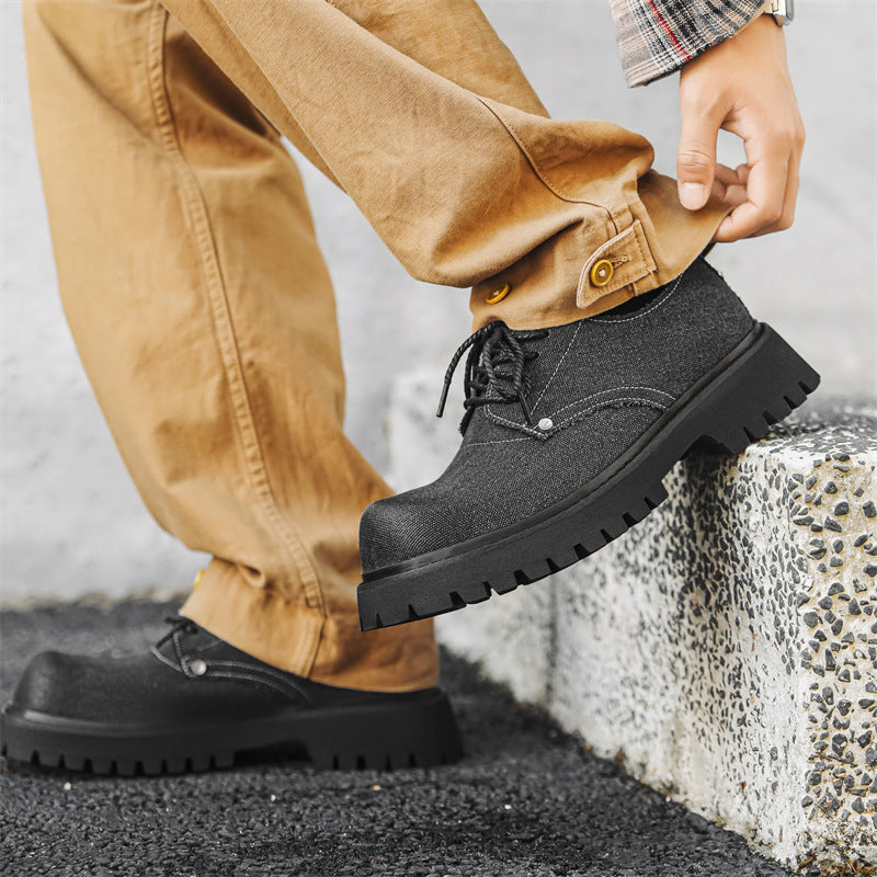Men's Spring Formal Wear Business Big Toe Leather Shoes