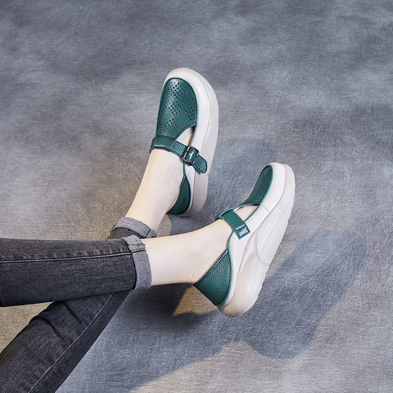 Women's Mary Jane Summer Thick-soled Pumps Rocking Casual Shoes
