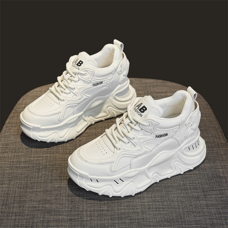 Women's & Men's Small Dad Autumn Platform Height Increasing Men's Shoes